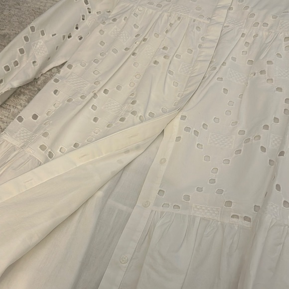 Eyelet White Dress - Picture 3 of 4